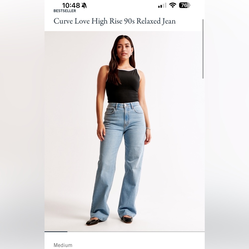 Abercrombie & Fitch Light Blue High Rise Jeans
